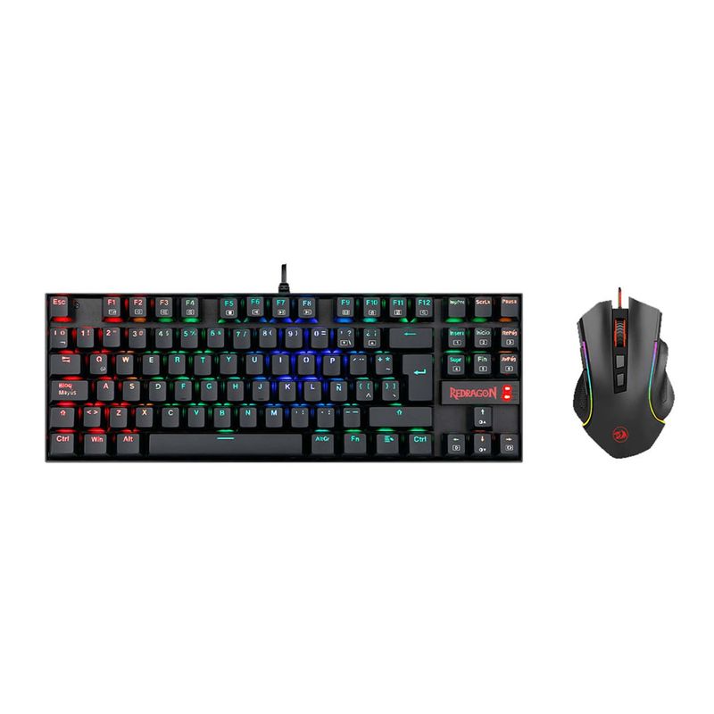 REDRAGON - Kit Redragon Teclado Kumara Y Mouse Griffin K552rgb-ba-sp