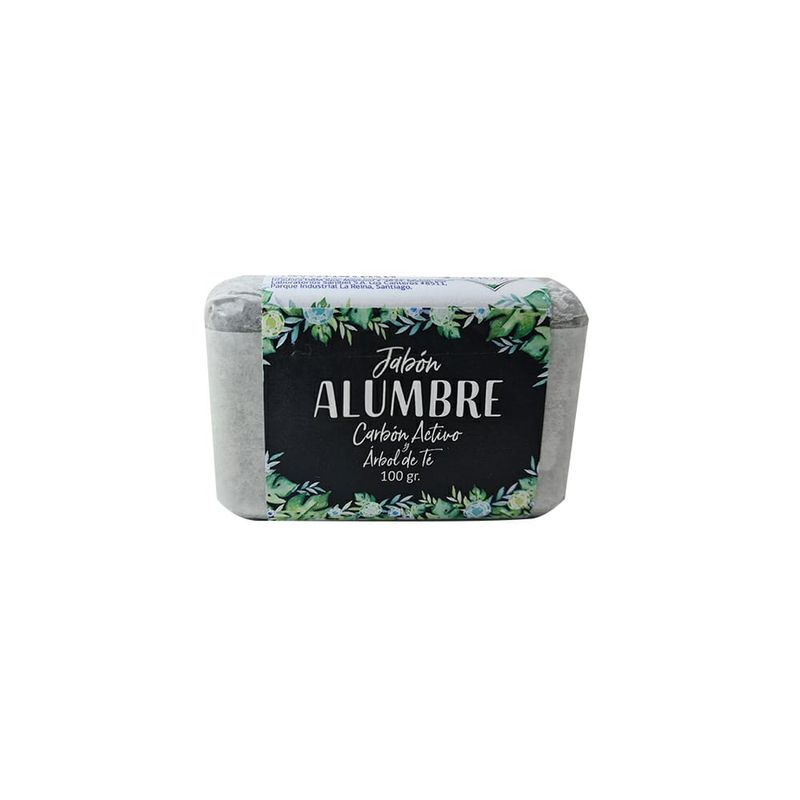 GENERICO - Jabón Alumbre Con carbón Activado y Arbol de té