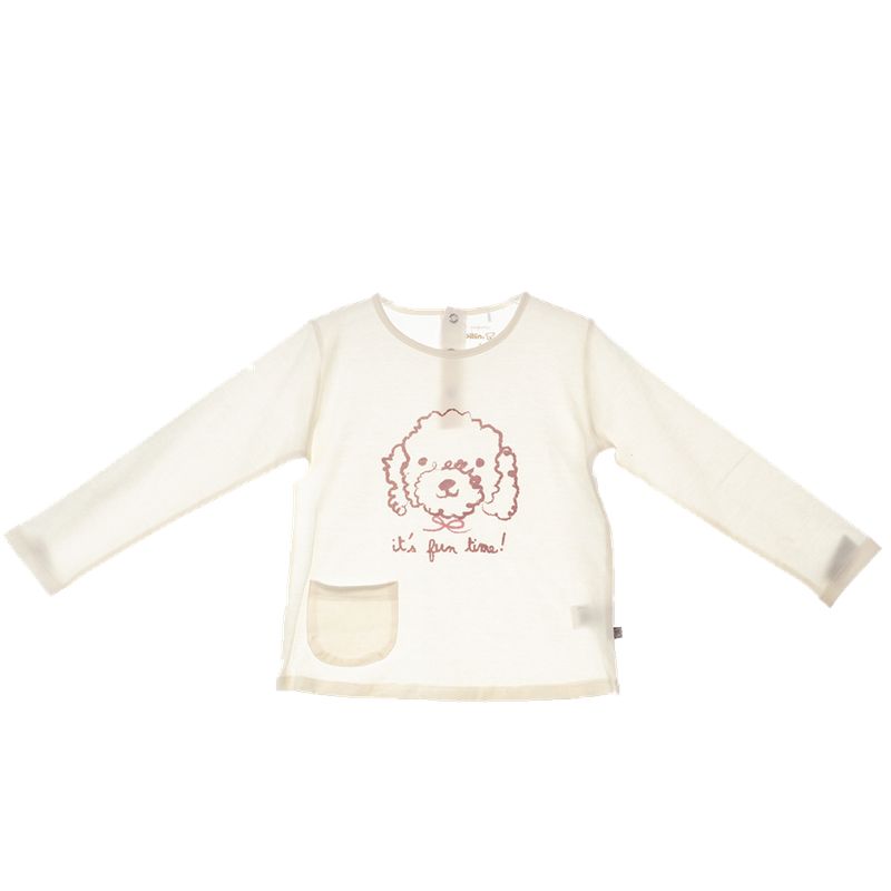 PILLIN - Polera Manga Larga Bebé Niña Crudo Pillin PILLIN