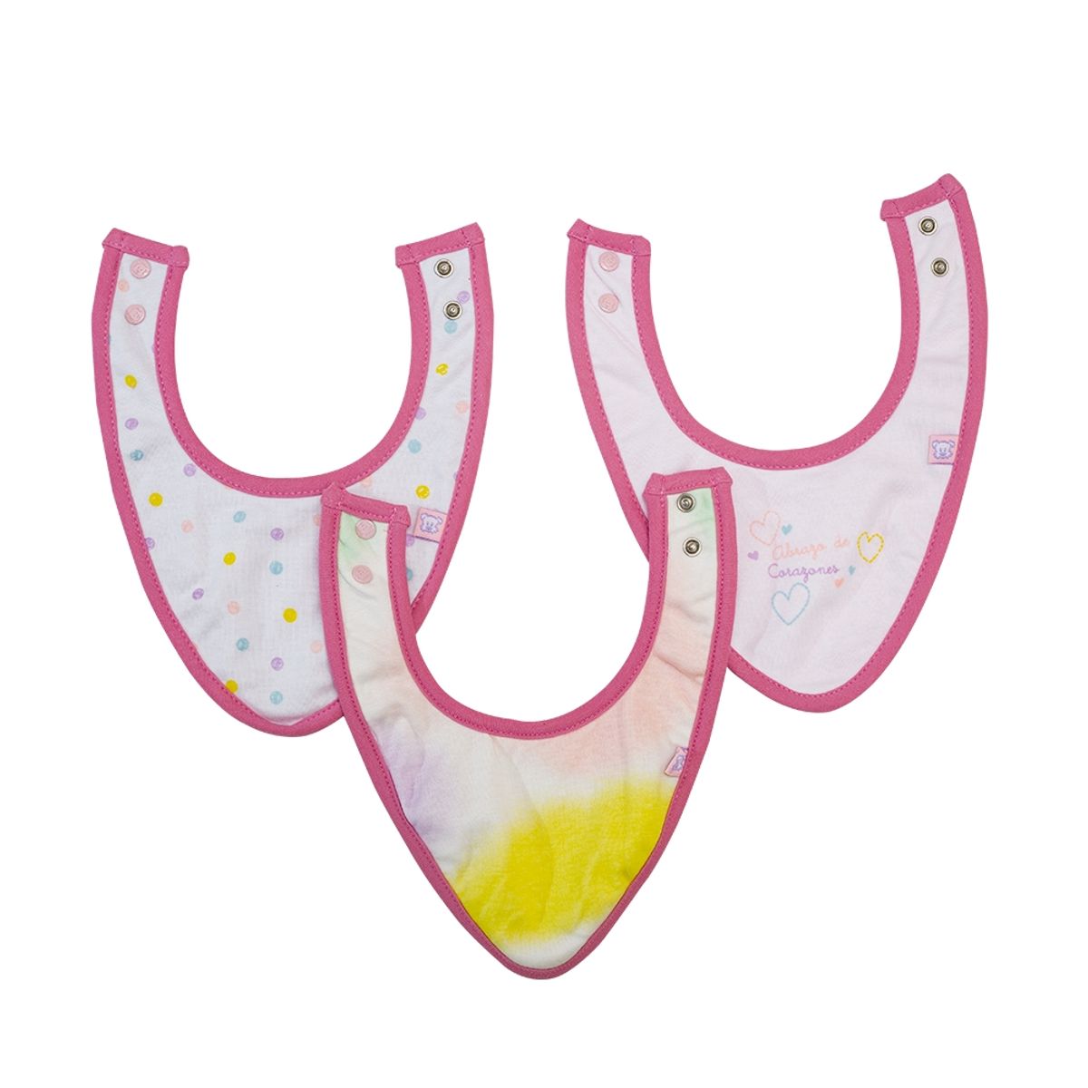 PILLIN - Pack Babero Bebé Niña Multicolor Pillín PILLIN