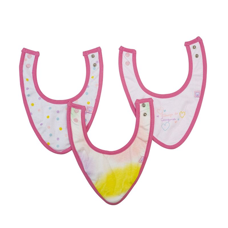 PILLIN - Pack Babero Bebé Niña Multicolor Pillín PILLIN