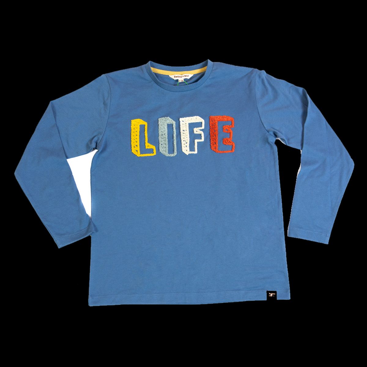 PILLIN - Polera Manga Larga Niño Azul Pillin PILLIN