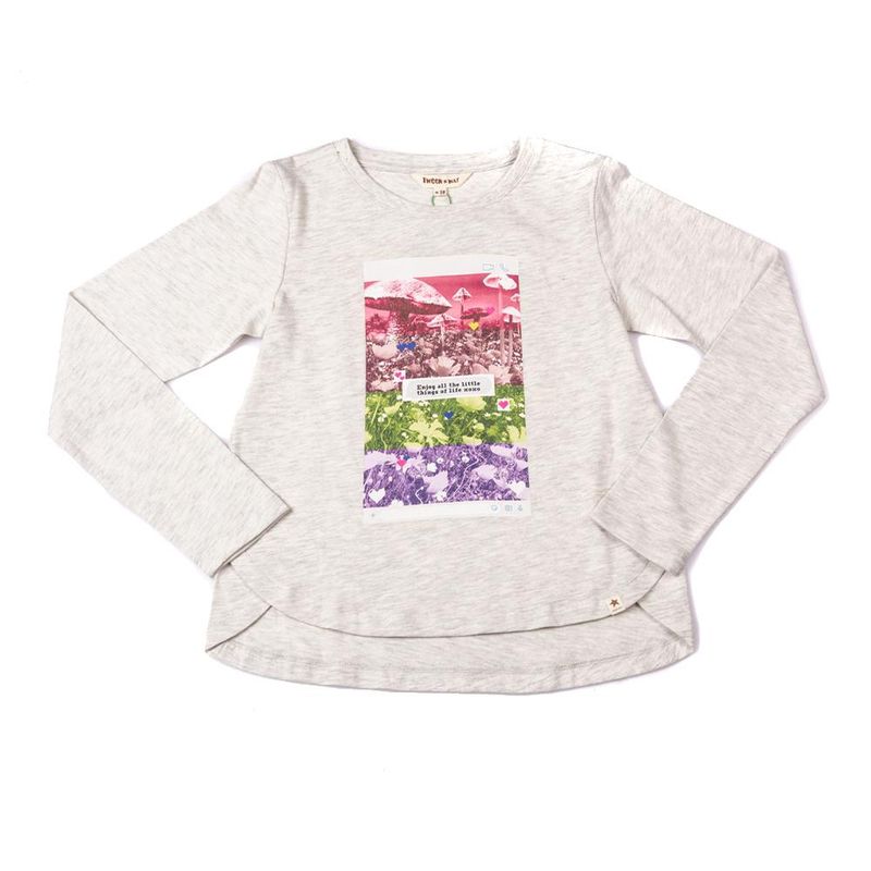 PILLIN - Polera M/L Niña Gris Claro Pillin PILLIN