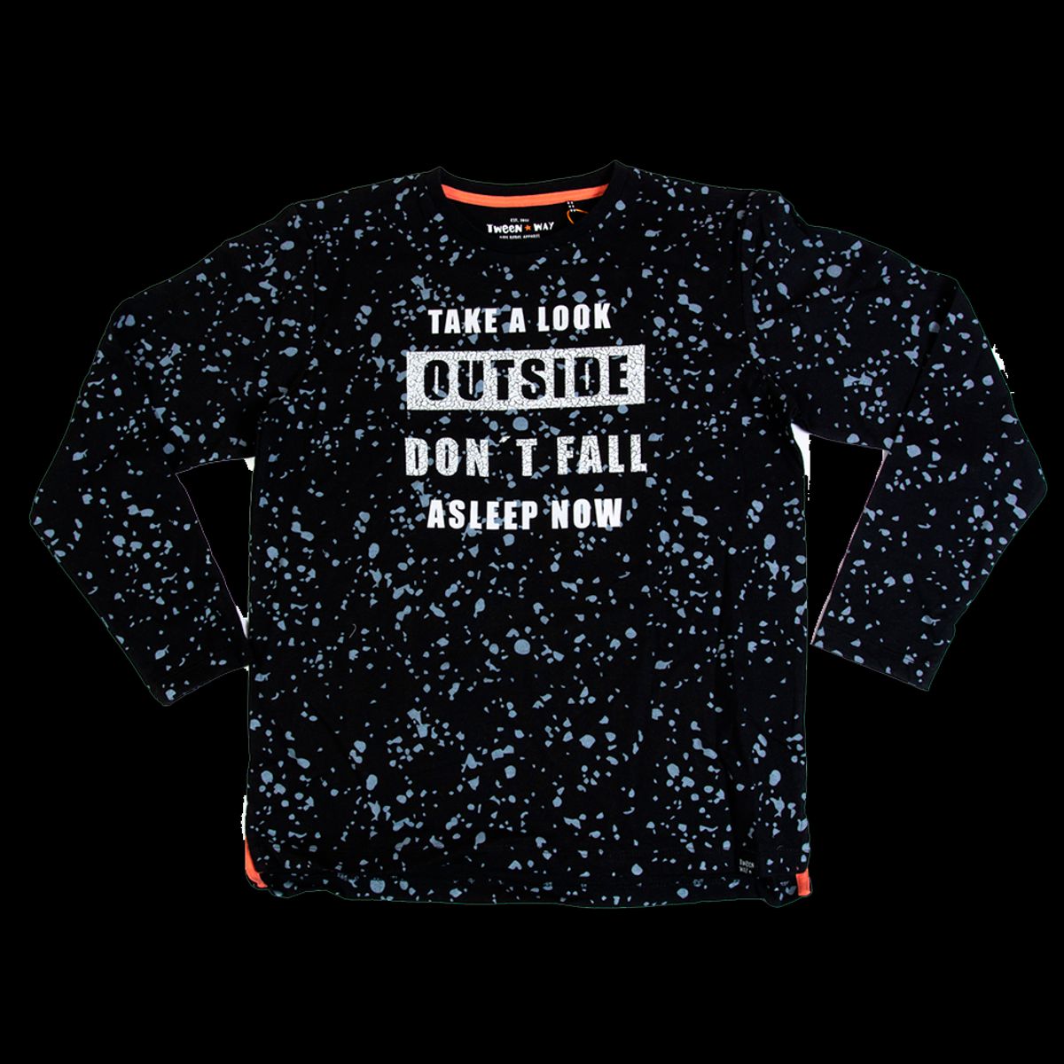 PILLIN - Polera Manga Larga Niño Negro Pillin PILLIN