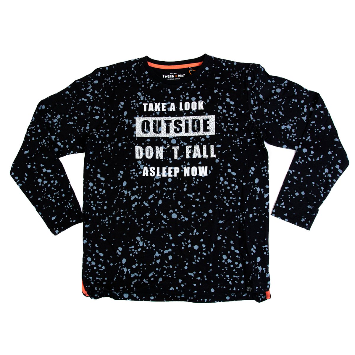 PILLIN - Polera Manga Larga Niño Negro Pillin PILLIN