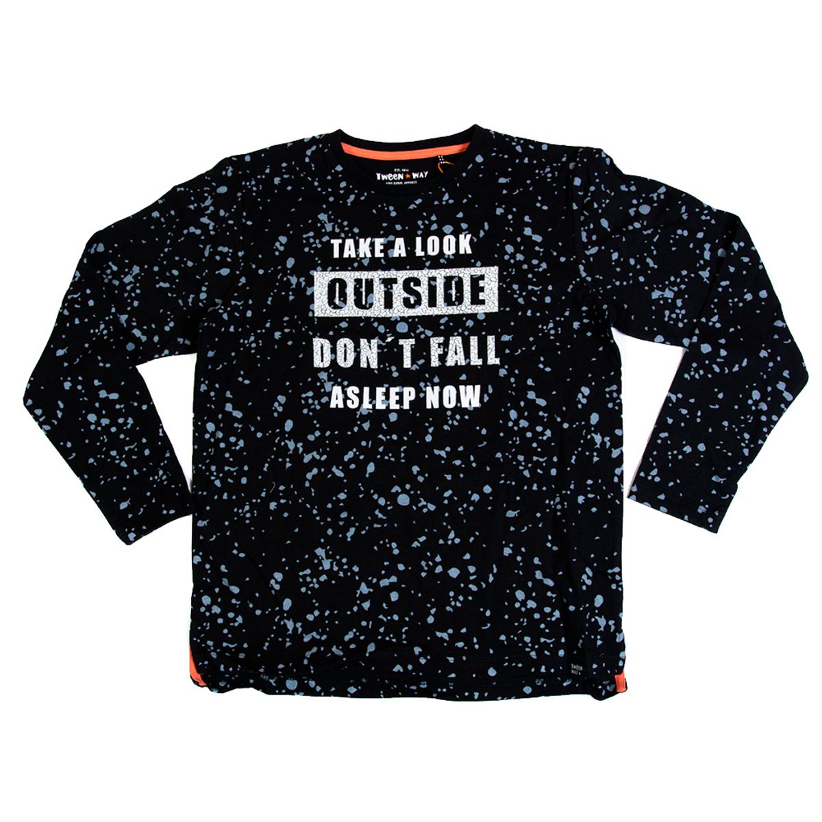 PILLIN - Polera Manga Larga Niño Negro Pillin PILLIN