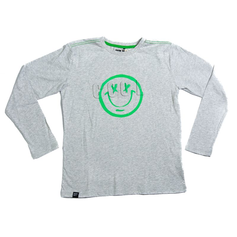 PILLIN - Polera Manga Larga Niño Gris Pillin PILLIN