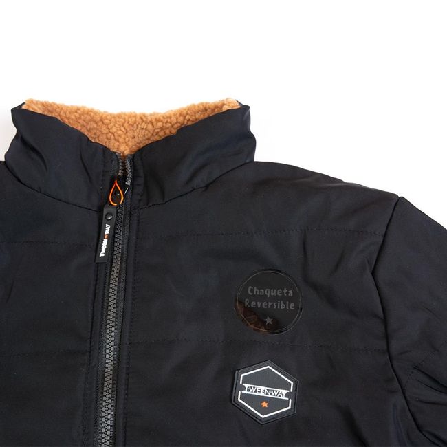 PILLIN - Chaqueta Niño Reversible Negro Pillin PILLIN