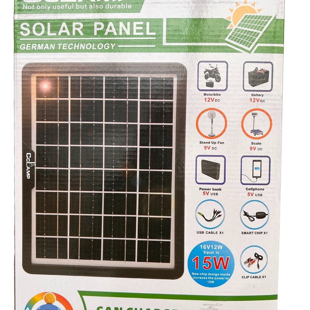 STARTECHOFFICE - Panel Solar Portátil 15W 16V Cargar Dispositivos en Cualquier Entorno Silicio monocristalino