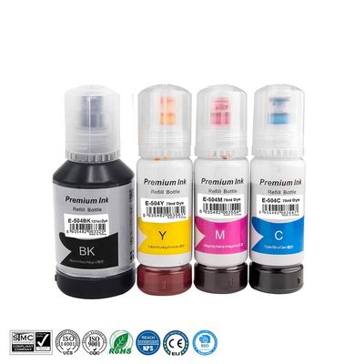 Premium Tinta T504 Pack 4 Colores Compatible Con Ecotank