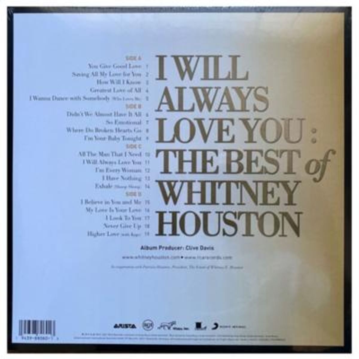 HITWAY MUSIC - WHITNEY HOUSTON - I WILL ALWAYS LOVE YOU THE BEST OF 2LP - VINILO HITWAY MUSIC