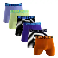 GIOVACCHINO - Pack de 6 Boxer Medio Algodón Hombre.