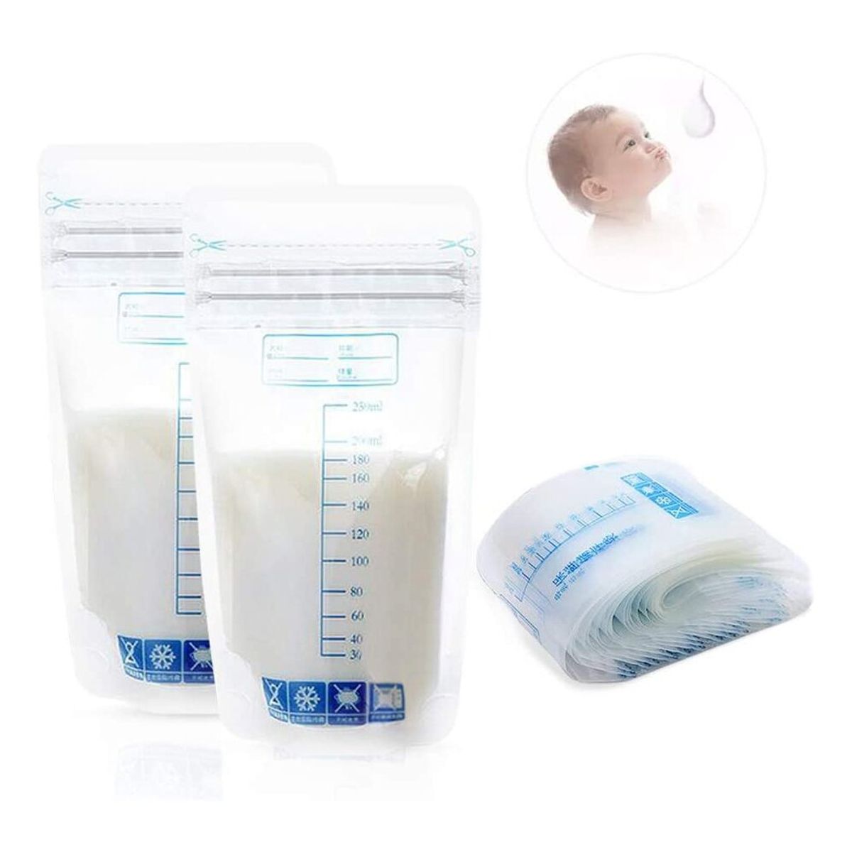 DROFUN - 120 Bolsas De Leche Maternal Para El Almacenamient