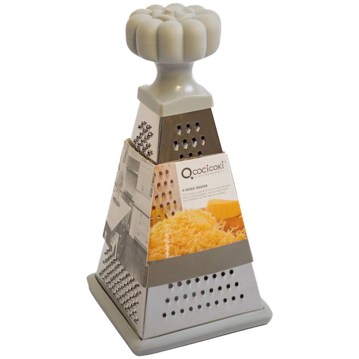 KITCHENWARE - RALLADOR DE 4 CARAS GRIS