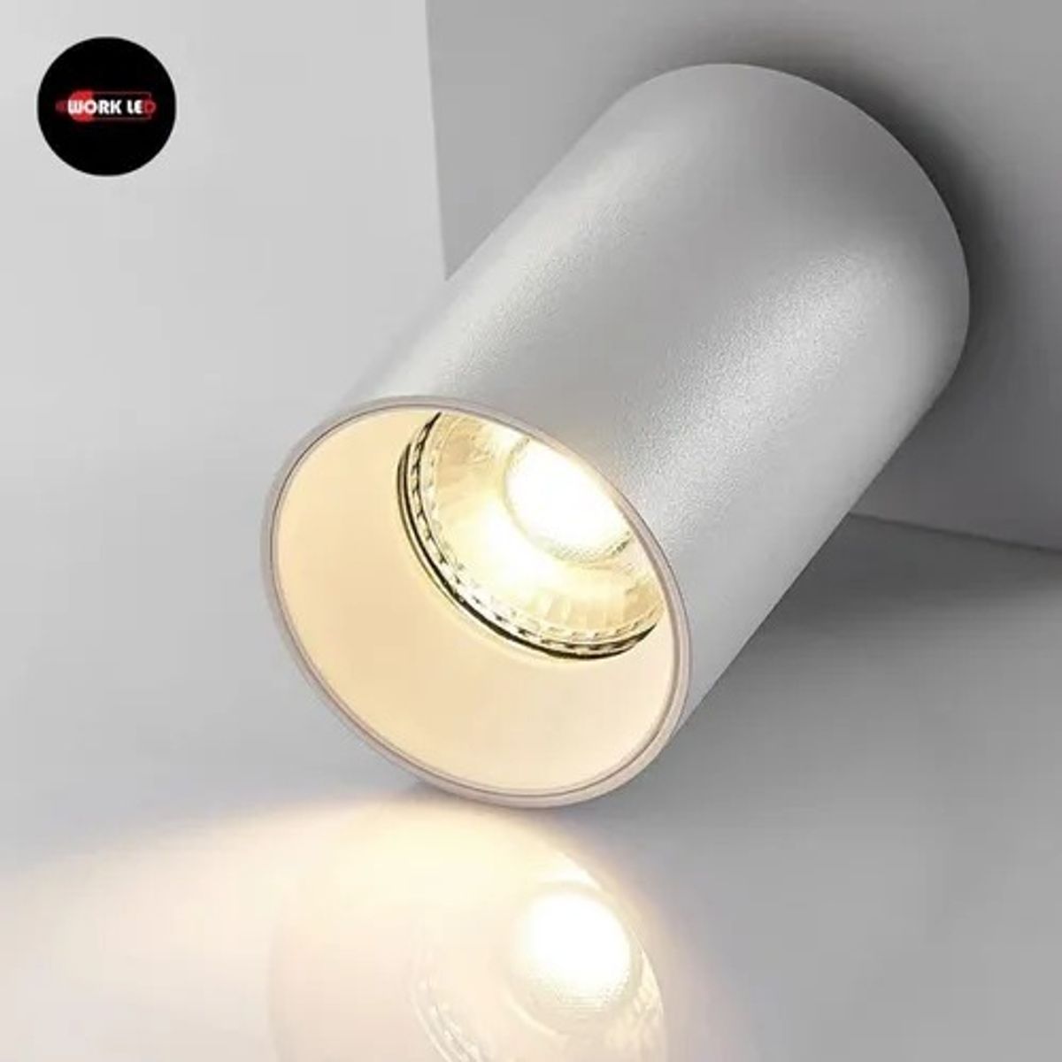 MEGABRIGHT - Foco Aplique Porta Gu10 Blanco Techo O Muro Orientable Luz Neutra