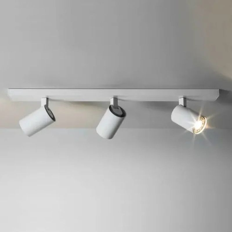 MEGABRIGHT - Foco Aplique Porta Blanco 3 X Gu10 Techo O Muro Orientable Luz Calida