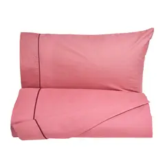 VELUTTI - Sábanas 2 Plazas 180 Hilos Malva