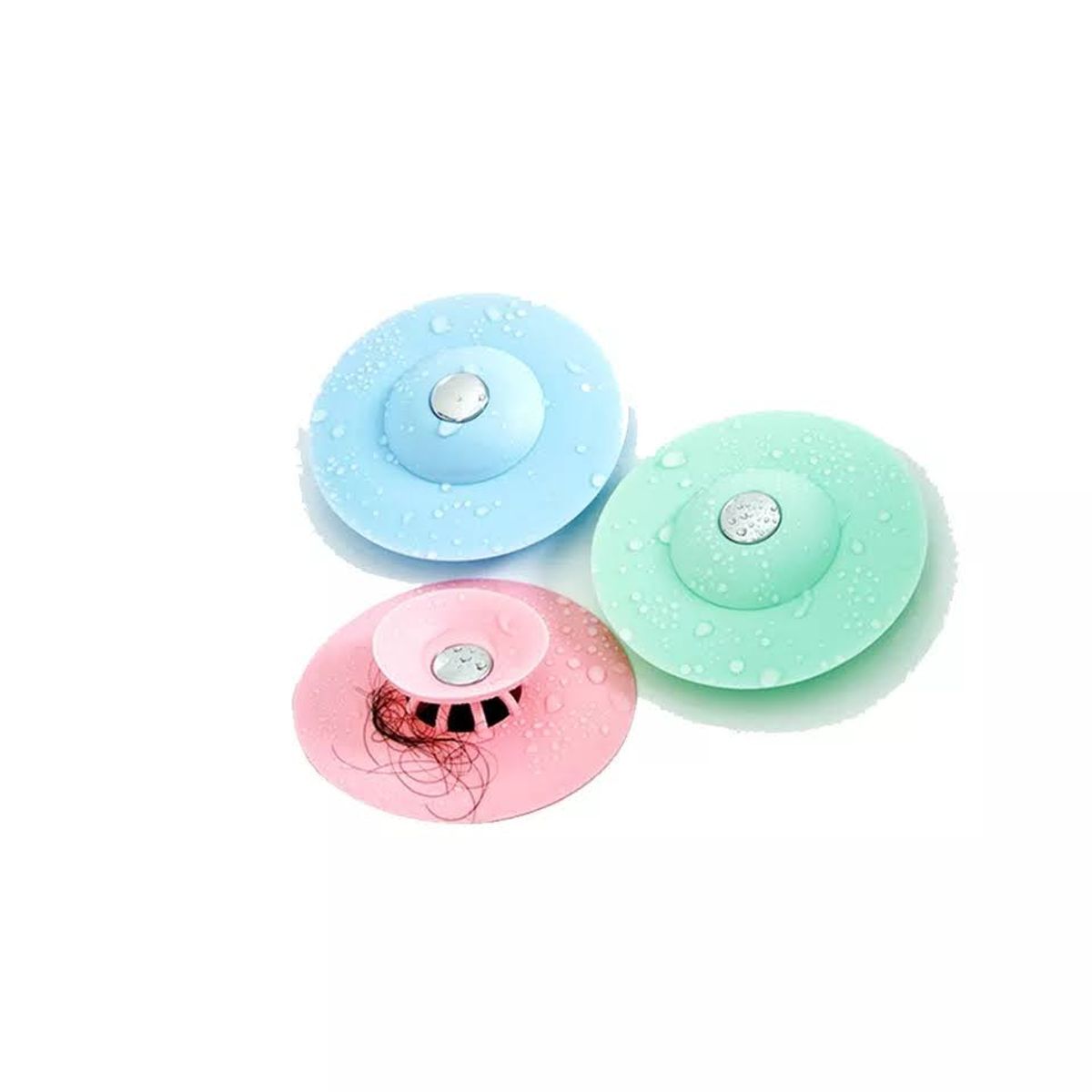 GENERICO - Tapón Cocina Baño Silicona De Drenaje Atrapa Cabellos Pelos