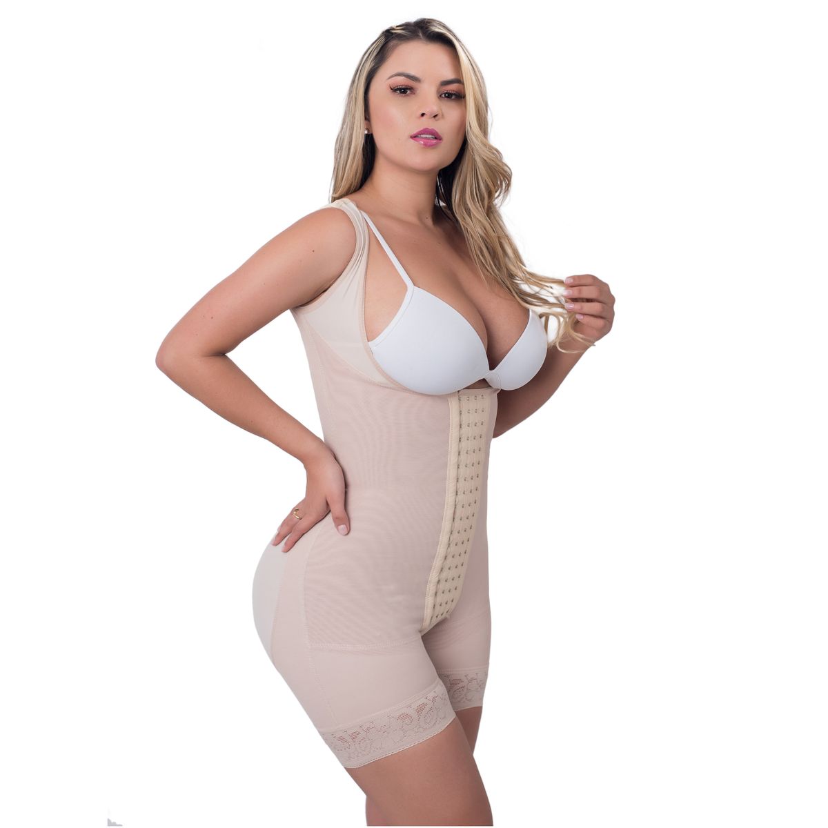 CINTURA SONADA - Faja Reductora Alta Compresion 3 Hileras Colombiana 1502