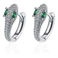 Aros De Serpiente Plata Fina 925 Brillante