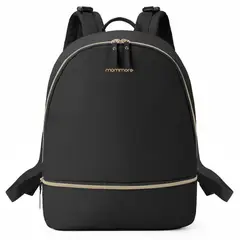 MOMMORE - MOCHILA GRANDE PARA PAÑALES SIENA PARA LAPTOP 13"- NEGRO