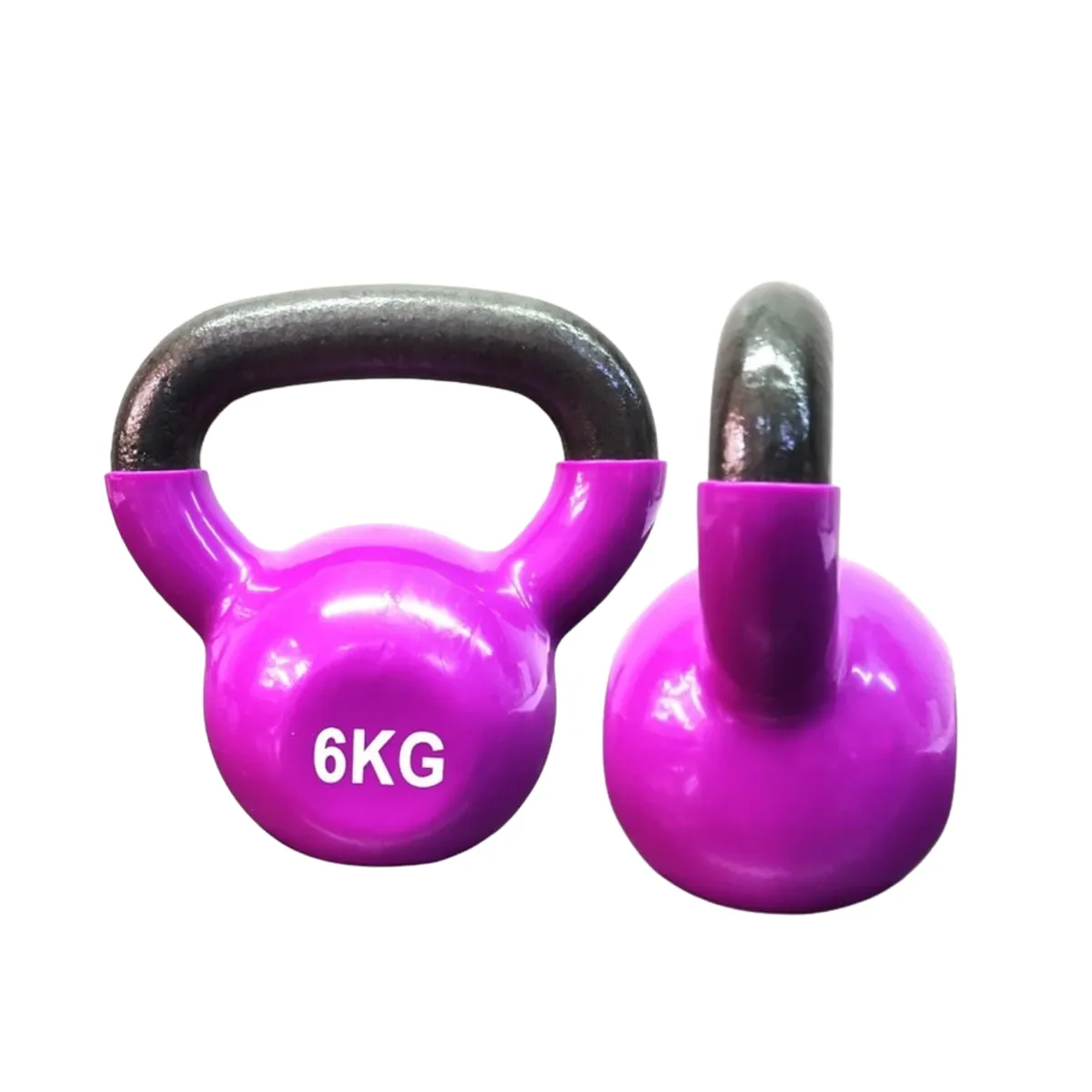 CRUSEC - Pesa Rusa Kettlebell 6kg Acero Y Vinilo