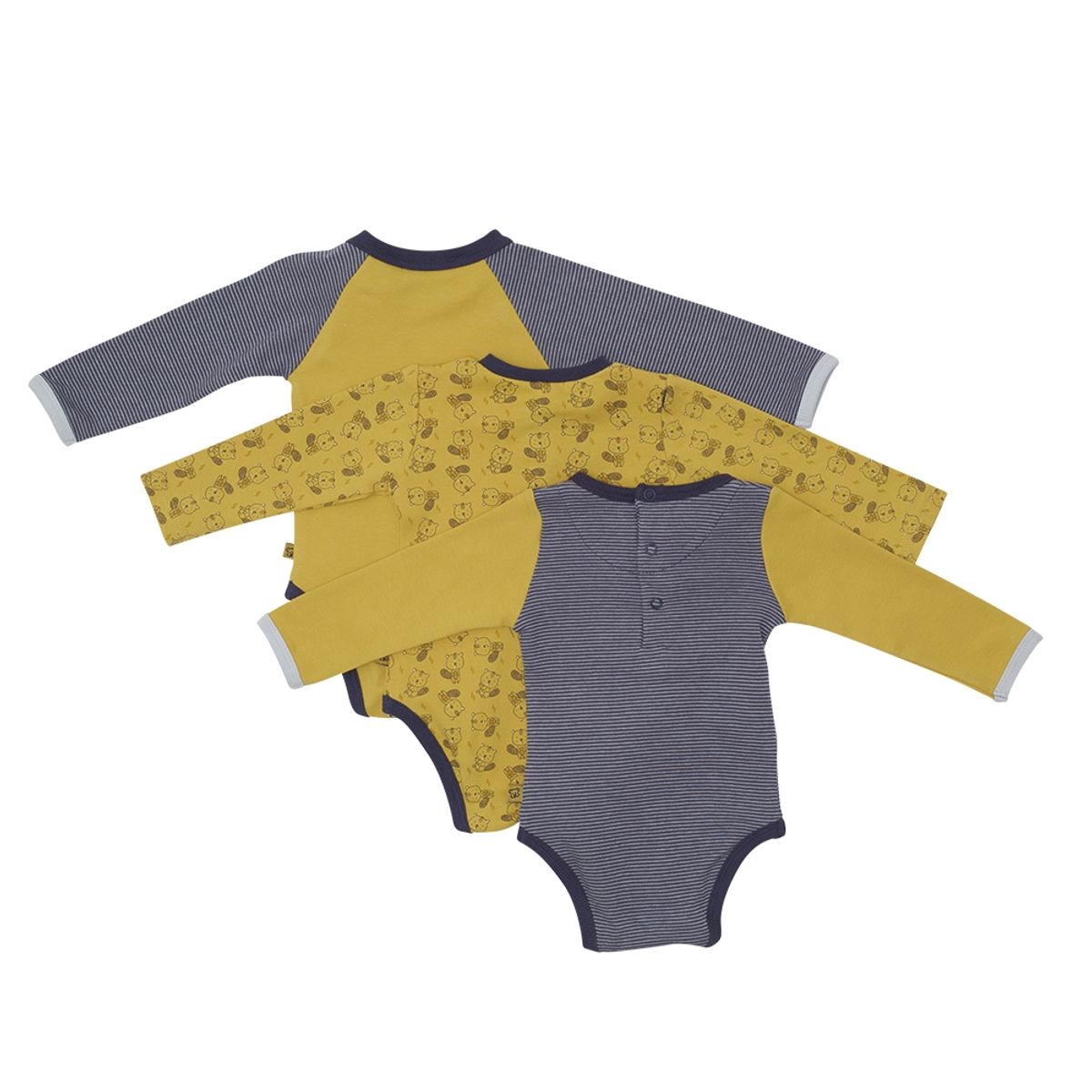 PILLIN - Pack 3 Pcs Body Bebé Niño Multicolor Pillin PILLIN