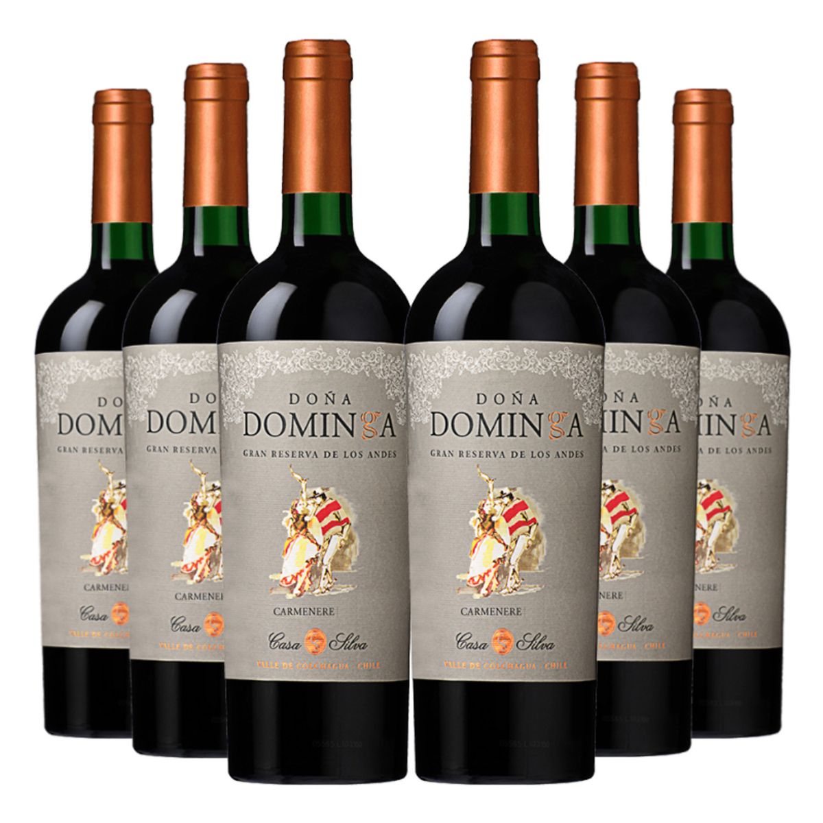DOÑA DOMINGA - 6 Vinos Doña Dominga Gran Reserva Carmenere
