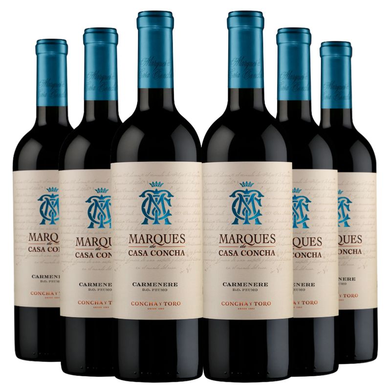 GENERICO - 6 Vinos Marques De Casa Concha Gran Reserva Carmenere