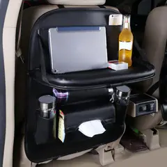 GENERICO - Organizador Auto Asiento Con Mesa Ecocuero