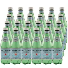 SAN PELLEGRINO - 24 Aguas Mineral Con Gas (Botella Plástica) - Turquesa