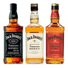 JACK DANIELS - 3 Whisky Pack Tradition (N°7, Honey, Fire)