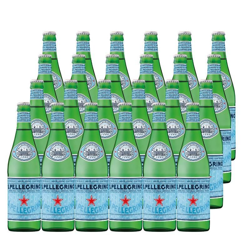 SAN PELLEGRINO - 24 Aguas Mineral San Pellegrino Con Gas (Botella Vidrio) - Turquesa