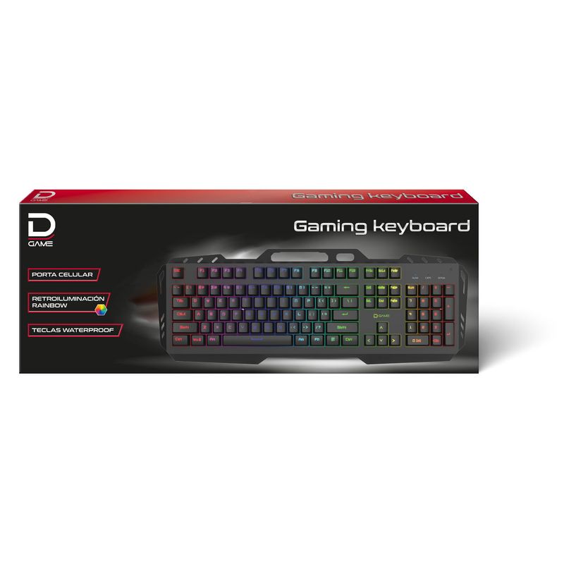 DATACOM - Teclado Gaming Retroiluminado USB Datacom