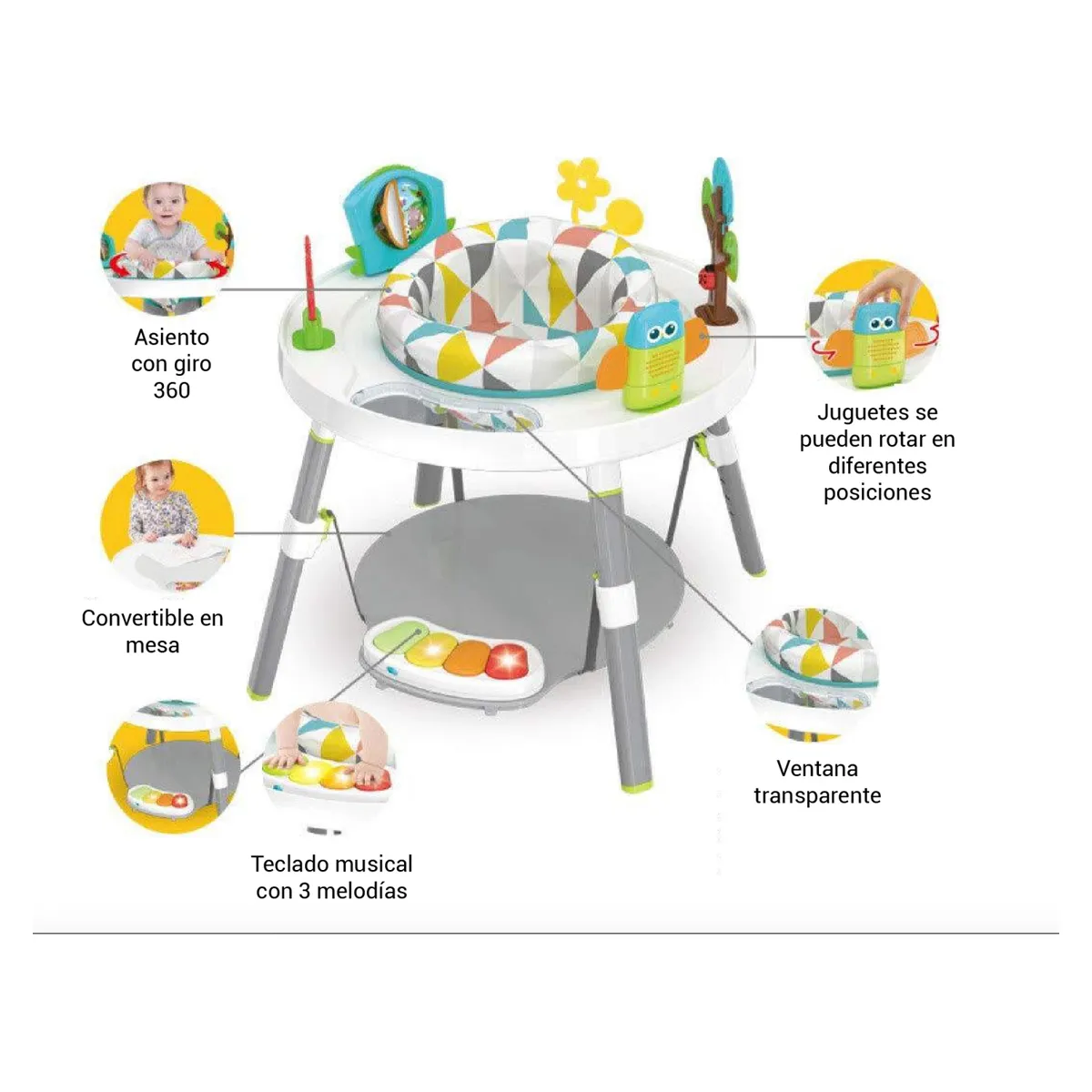 KIDSCOOL - Centro De Actividades Hop 3 En 1 Kidscool