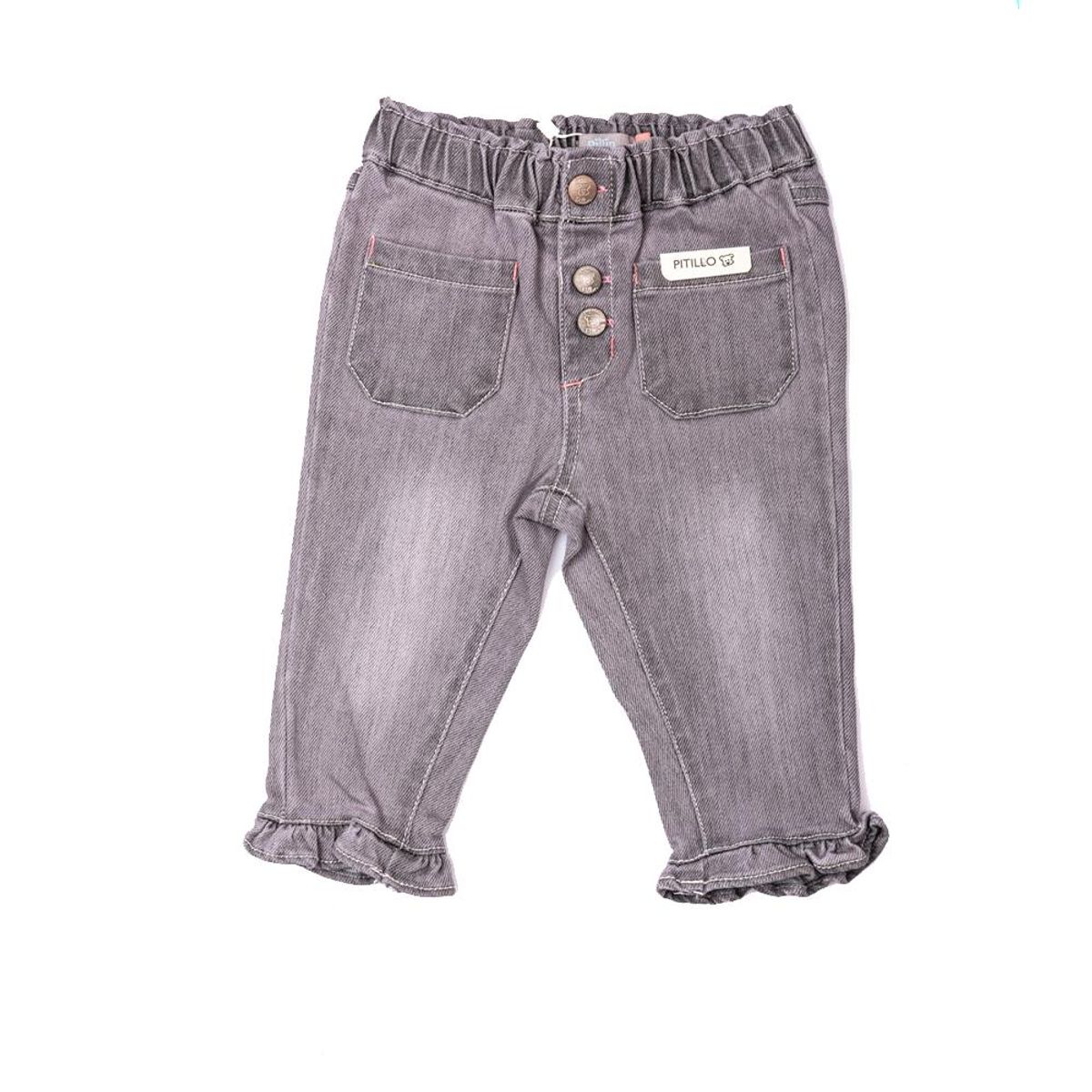PILLIN - Jeans Bebé Niña Gris Pillin PILLIN