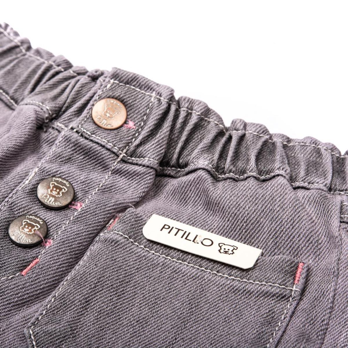 PILLIN - Jeans Bebé Niña Gris Pillin PILLIN