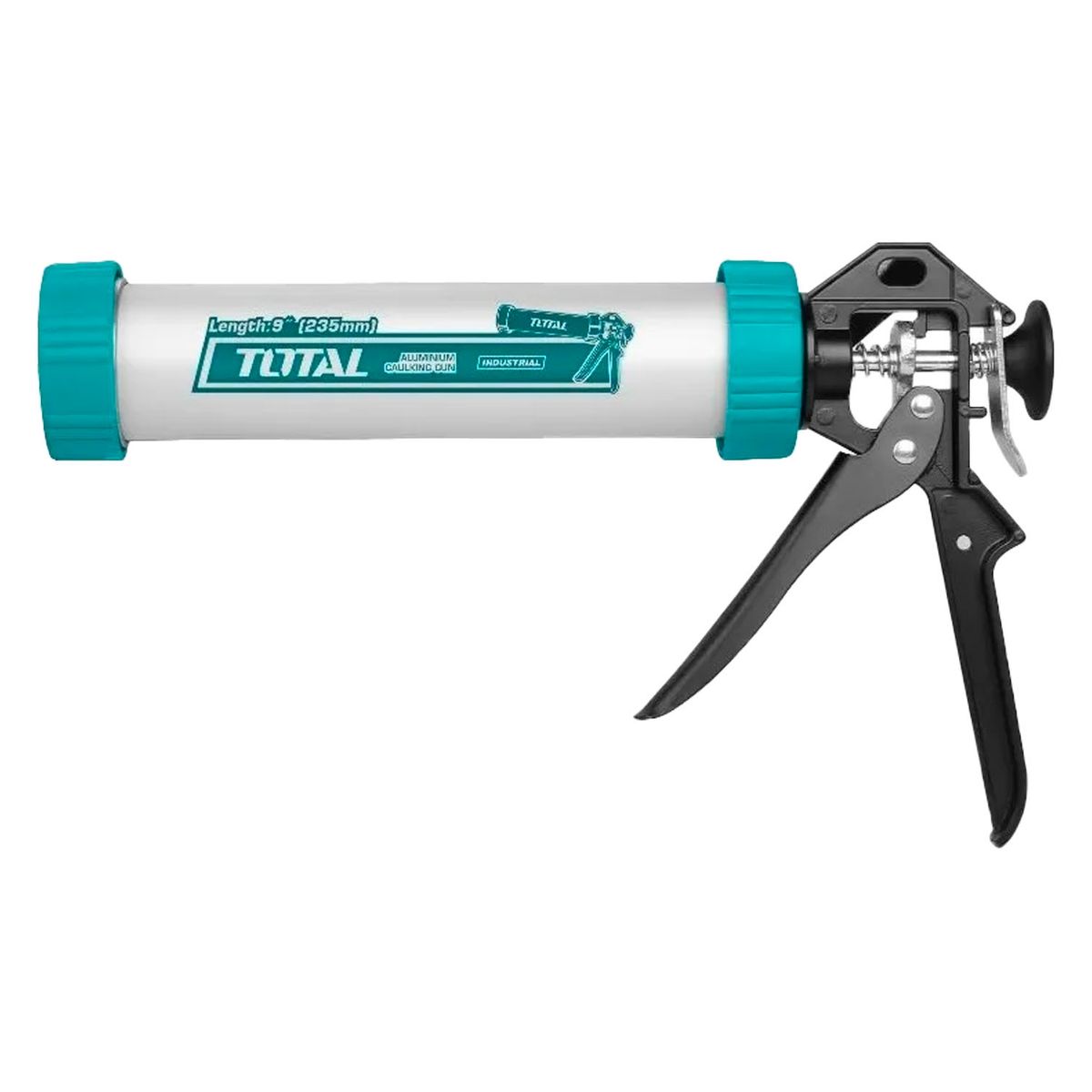 TOTAL TOOLS - Pistola Calafatera Aluminio Para Pate Silicona 9 PuLG