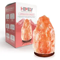 HOMELY - Lámpara de sal Himalaya Roca Intensidad Regulable Dormitorio