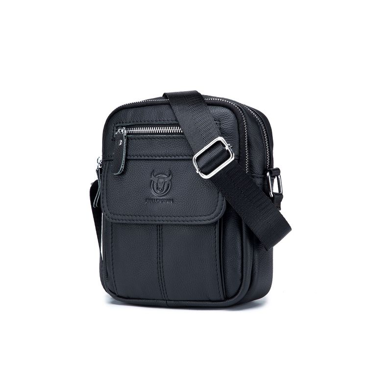 GENERICO - Bolso De Cuero Morral Hombro Banano Bag Bullcaptain DJB016