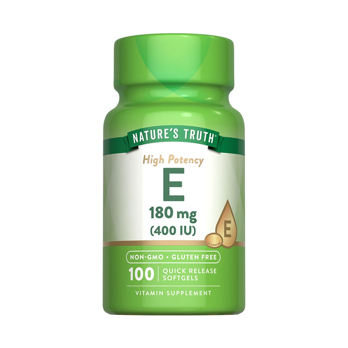 NATURE'S TRUTH - Vitamina E 400IU 100 Capsulas Blandas NATURE'S TRUTH