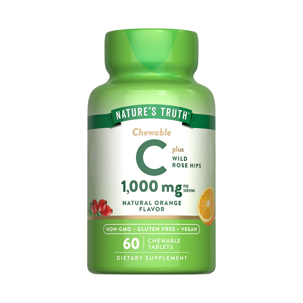 NATURE'S TRUTH - Vitamina C 1000mg 60 Comprimidos Masticables NATURE'S TRUTH