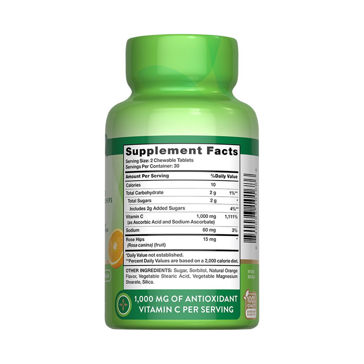 NATURE'S TRUTH - Vitamina C 1000mg 60 Comprimidos Masticables NATURE'S TRUTH