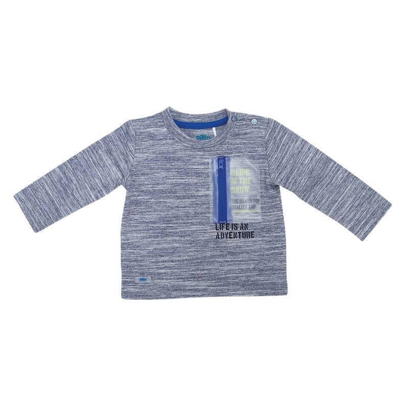 PILLIN - Polera Bebé Niño M/L Azul Pillin PILLIN_.