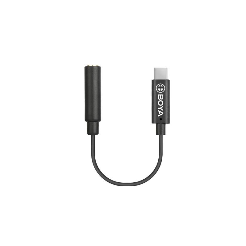 BOYA - Boya BY-K6 Cable adaptador USB-C macho - TRS  hembra para osmo pocket