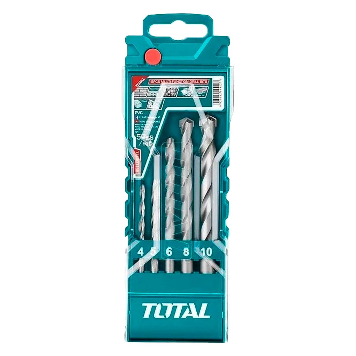 TOTAL TOOLS - Set Brocas Hss Multifuncion 5 Piezas