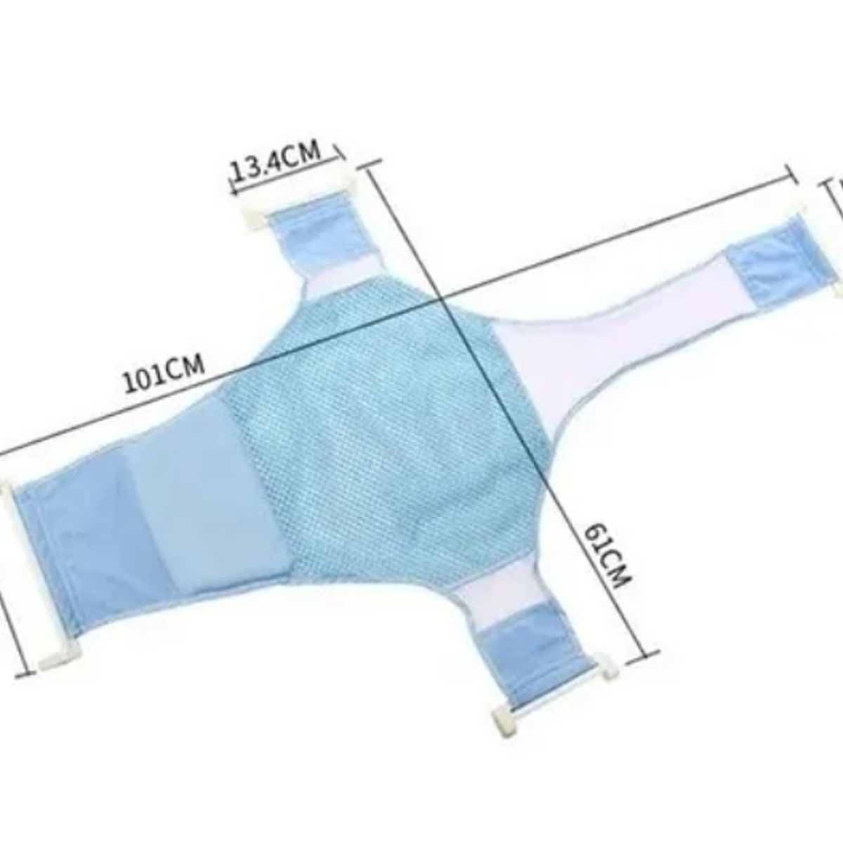 ESHOPANGIE - Hamaca Malla Para Bañera Tina De Bebe 4 Puntas Celeste