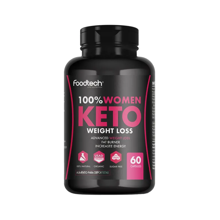100% Women Keto Weight Loss 60 cap - SIN SABOR