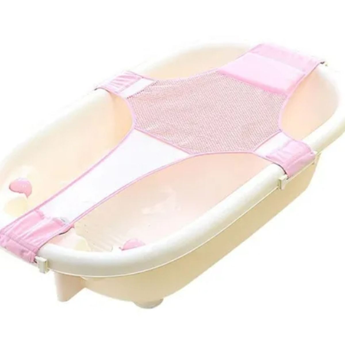 ESHOPANGIE - Hamaca Malla Para Bañera Tina De Bebe 4 Puntas  Rosa
