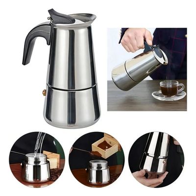 Imagen 2 del producto Cafetera italiana acero inoxidable 9 tazas.